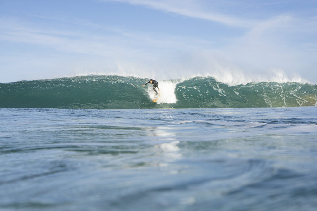 Sustainable, hollow wooden surfboard by Otter Surfboards
