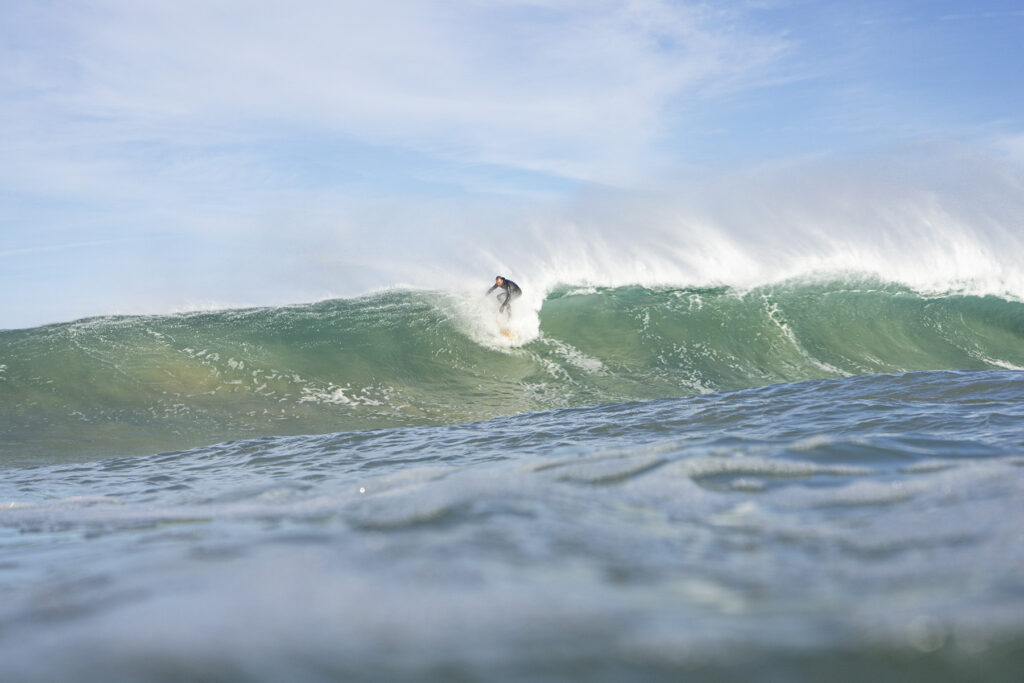 Sustainable, hollow wooden surfboard by Otter Surfboards