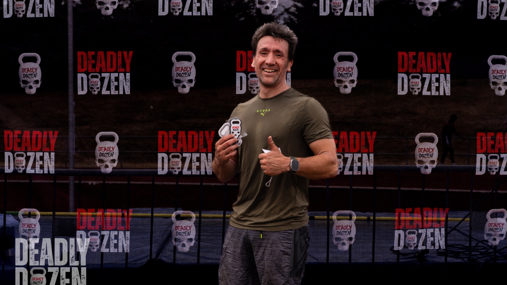 Athlete with his patch