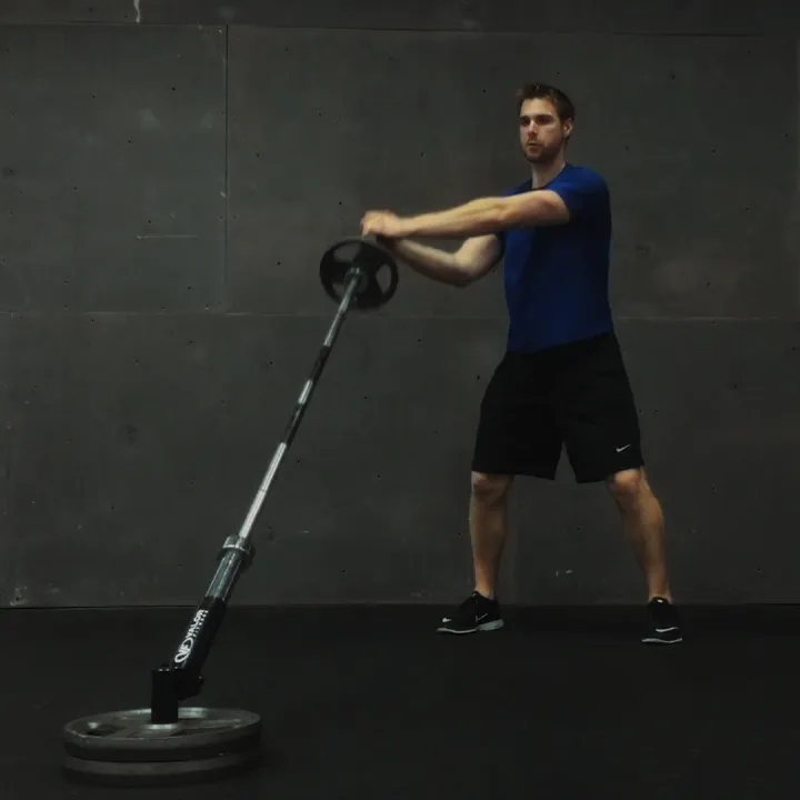 Landmine Anti-Rotation Press (Pallof Press Variation)