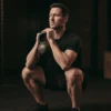 athlete performing a simple, well executed kettlebell front squat