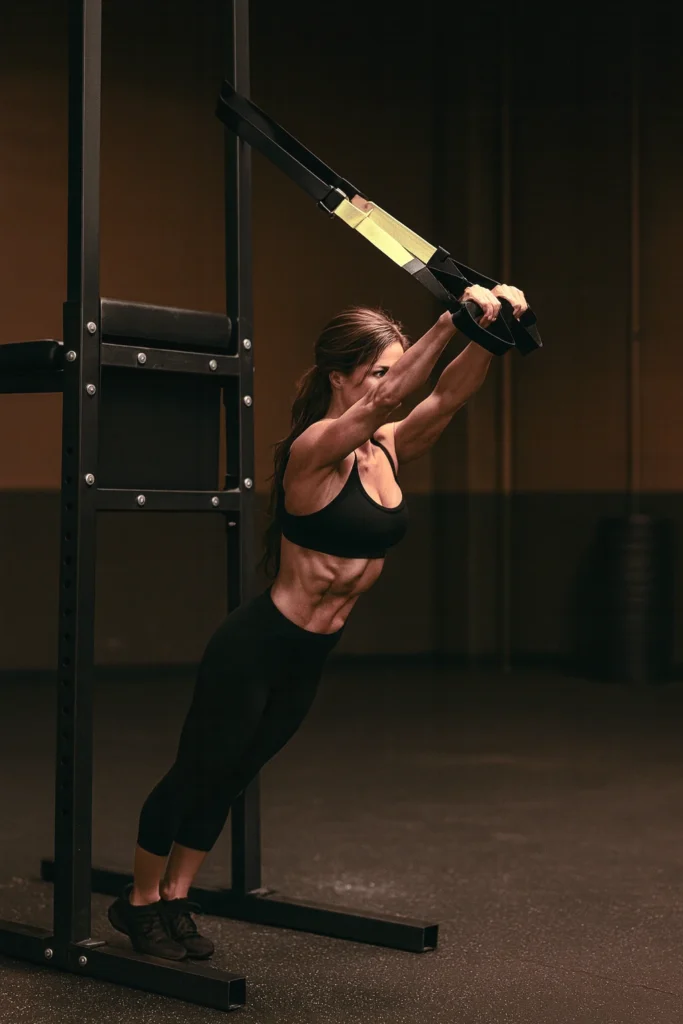 athlete performing Suspension Trainer Fallout