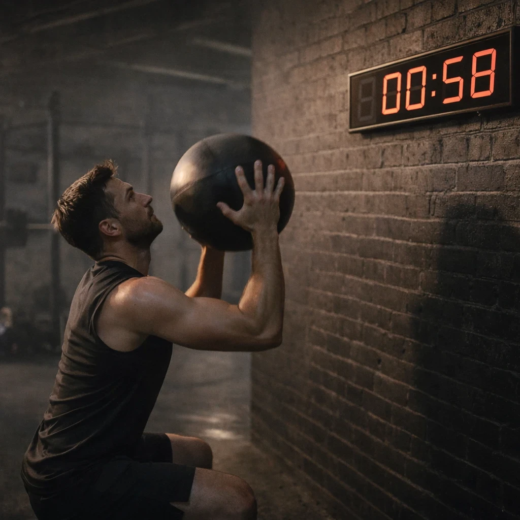 EMOM means performing a set amount of work at the start of every minute, resting for the remainder of the minute before repeating