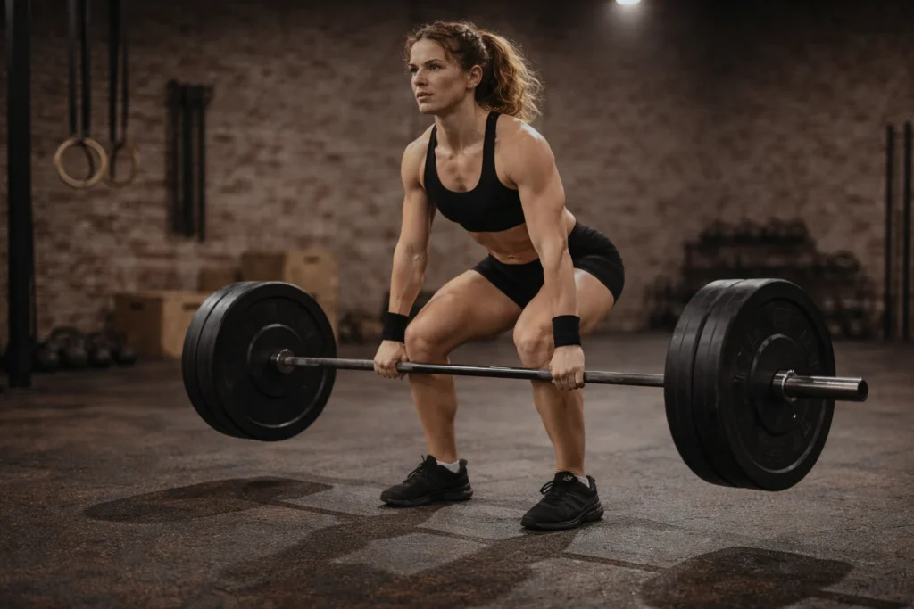 athlete performing a heavy single repetition with perfect technique