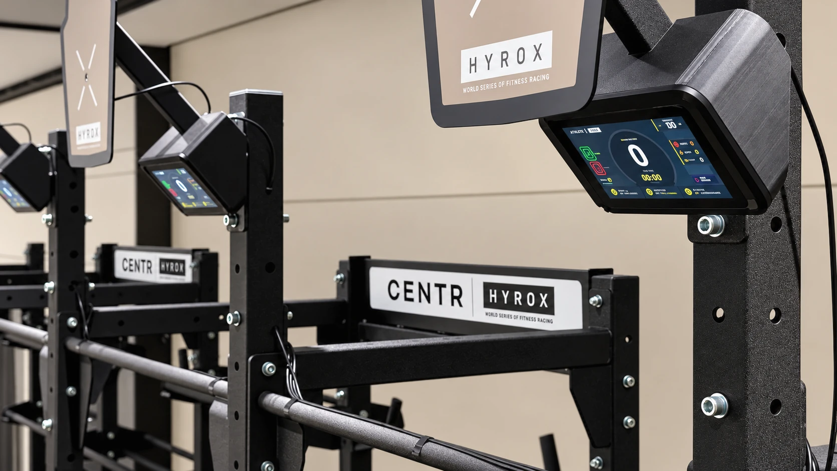 RB100 Fitness wall ball counting system at W3Fit Malta 2026 HYROX activation