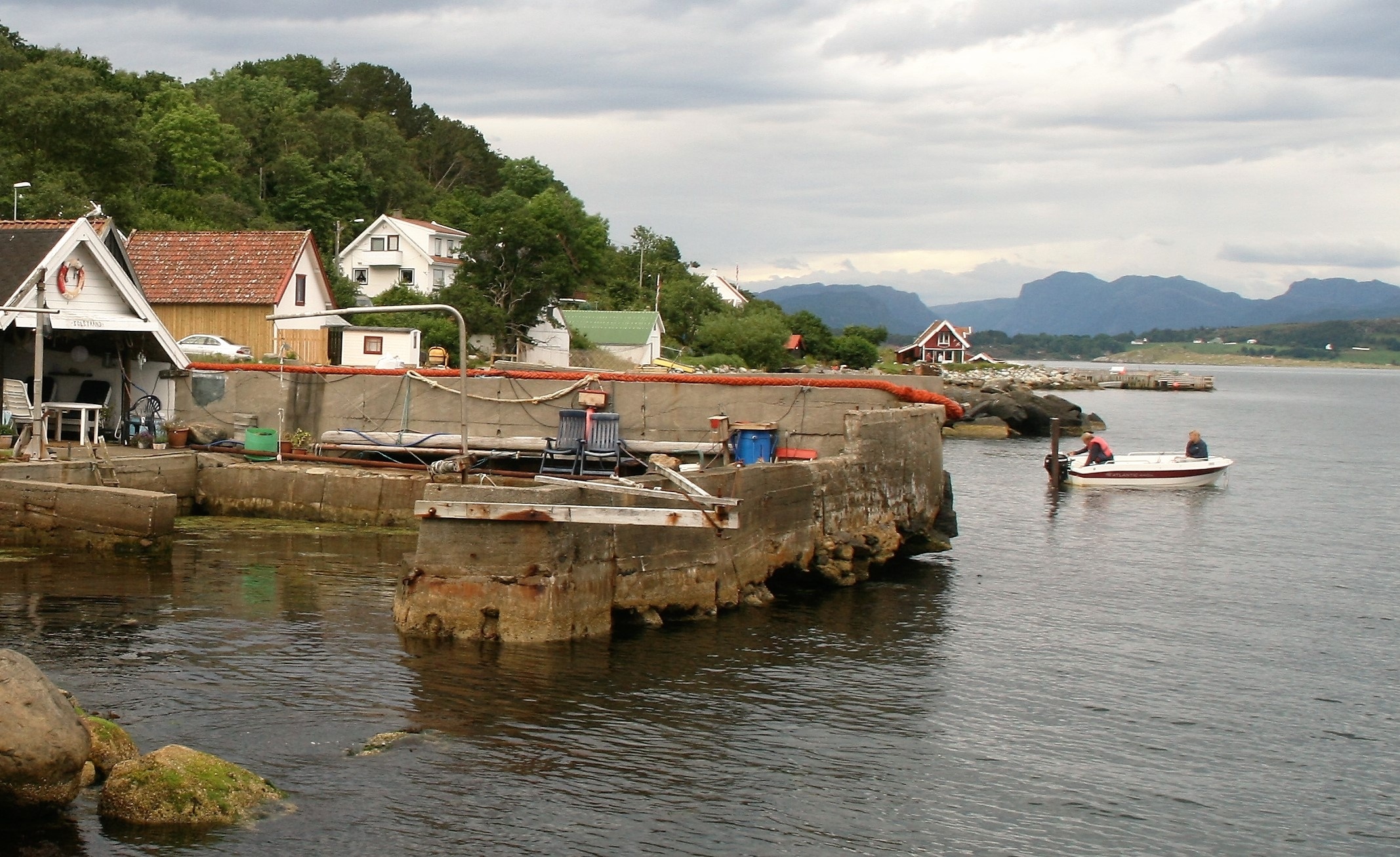 Her fra den gamle kaien på Austre Åmøy. FOTO: PER THIME