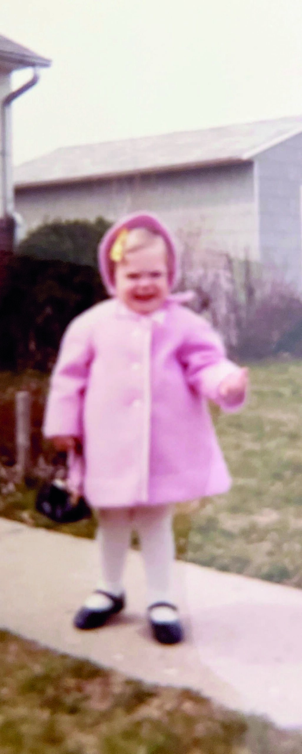 PRETTY IN PINK: Brith som treåring på Long Island.