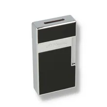 S.T.Dupont Big D Black Lacquer and Chrome Turbo Cigar Lighter 025001