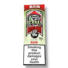 A single pack of 4 Herbal Wraps Strawberry Kiwi Flavour