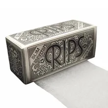 Rips Silver (Slim) Cigarette Papers on a roll