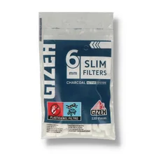 Gizeh Slim Activated Charcoal Cigarette Filter Tips 6mm (120 Filters)