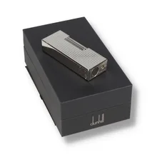 A palladium dunhill lighter with barley textured design