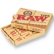 Raw PRE-ROLLED Natural Unbleached Roach Material / Filter Tips