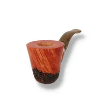 Tommaso Spanu High Grade Artisan Briar Pipe Half Rustic 5059
