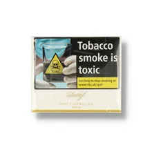 A single box of 20 Davidoff Mini Gold Cigarillos