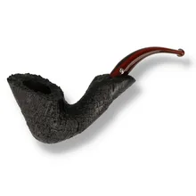 **RARE** Peterson Plateau Black Sandblast Briar Pipe 86