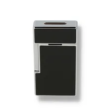 S.T.Dupont Big D Black Lacquer and Chrome Turbo Cigar Lighter 025001