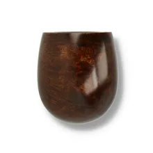 Close up of polished briar bowl on Peterson 1323 pipe showing detailed grain pattern