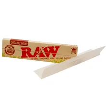 Raw ORGANIC King Size Brown Un-Bleached Cigarette Papers (Single Pack)
