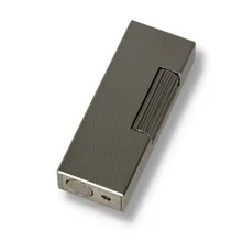 A palladium dunhill lighter with barley textured design