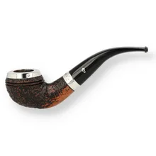 **High Grade** Peterson Silver Cap Sandblast 999 Pipe No. 52