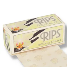 Rips Vanilla Flavoured Cigarette papers on a roll