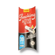 Single Pack of Smoking branded Active Carbon Filters containing 30 filters