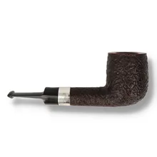 Right profile of the Northern Briars G4 Lovat Banded Roxcut Regal NB-272 highlighting the Roxcut Regal finish and sterling silver mount.