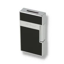 S.T.Dupont Big D Black Lacquer and Chrome Turbo Cigar Lighter 025001