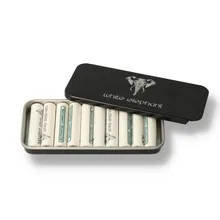 White Elephant Activated Charcoal 9mm Pipe Filters (Tin of 10 Filters)