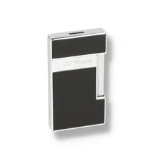 S.T.Dupont BQ Slimmy Black and Chrome Luxury Lighter 028001