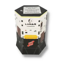 An image of the closed hexagonal Lunar inspired box