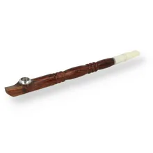 Medwakh Traditional Arabic Dokha Smoking Pipe Brown Turned 010