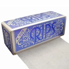 Rips Blue (King Size) Cigarette Rolling Papers on a roll