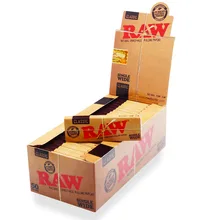 Raw CLASSIC **Single Wide** Brown Un-Bleached Cigarette Papers (Full Box 50)