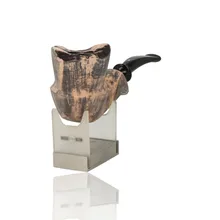 Erik Nording Freehand Signature Smooth Black Grain Briar Pipe 177