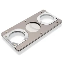Carlin Double Blade Cigar Cutter Two Tone Titanium 150470