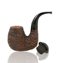 Brebbia Egg Rocciata Rusticated Briar Pipe (EGGROC)