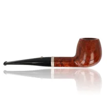 A tapered curved Apple in a rich brown stain