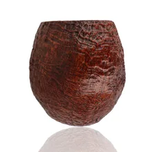 Close-up of Talamona Sabbiato briar bowl showing detailed sandblasted finish and natural grain texture