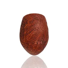 Top view of Talamona Sabbiato S canted billiard briar pipe bowl showing sandblast grain