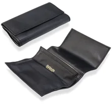 Dr Plumbs Black Leather Roll Up Pipe Tobacco Pouch P25516