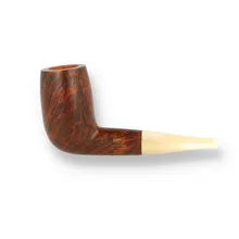 Ropp Stout Horn Pipe Smooth Chimney Briar Pipe ROP-013