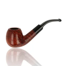 Adsorba Tan Saddle Bent Apple 9mm Briar Pipe 201