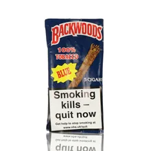 Backwoods Blue (Formerly Vanilla) All Natural Tobacco (Pack of 5 Cigars)