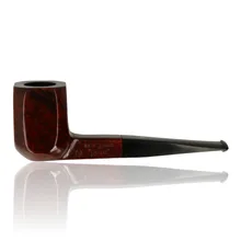 Northern Briars G4 Square Straight Billiard NB-276 left-side profile showing the polished red-brown briar, square shank and black stem