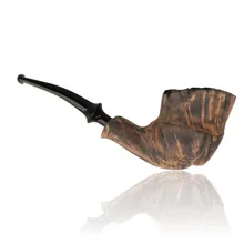 Erik Nording Freehand Signature Black Grain Briar Pipe 190
