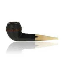 Ropp Vintage Horn Pipe Sandblast 321 Bulldog Briar Pipe ROP-073