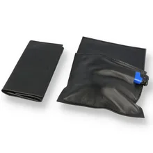 Peterson Classic Black Leather Roll Up Pipe Tobacco Pouch POU134