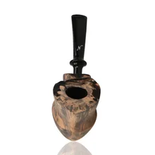 Erik Nording Freehand Signature Black Grain Briar Pipe 190